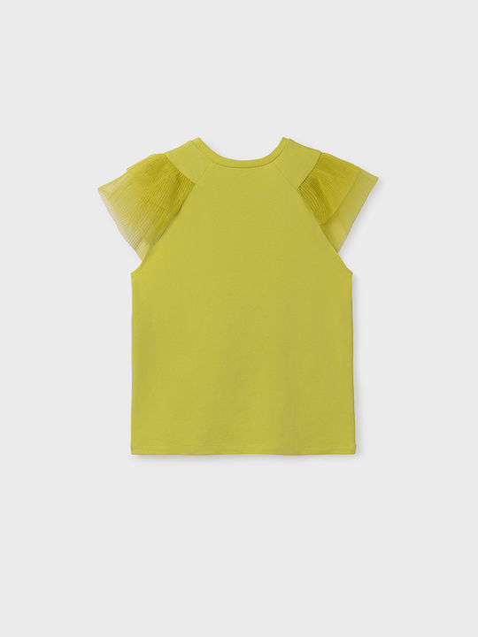 Mayoral Kids Blouse Short Sleeve Peanut