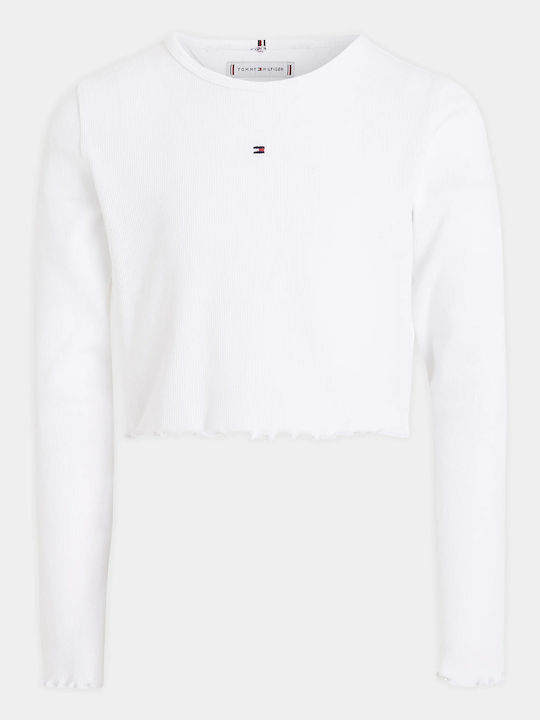 Kids' Shirt Long Sleeve White Essential