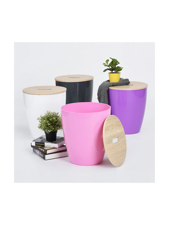 Scaune Bucătărie Cu spațiu de depozitare din Polipropilenă Pink 36.5x36.5x41.5buc