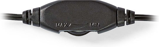 Nedis Over Ear Multimedia Ακουστικά με μικρόφωνο και σύνδεση 3.5mm Jack CHST210BK