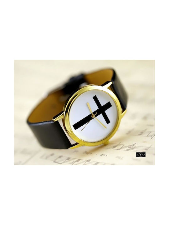 Inny Watch with Black Leather Strap