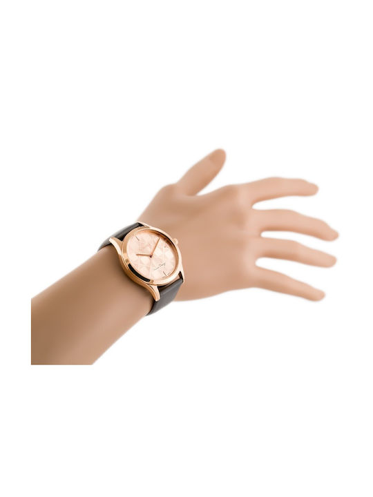 G.Rossi Women's Watch with Gray Leather Strap
