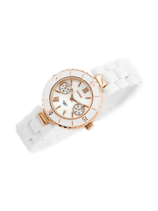 Inny Watch with White Metal Bracelet