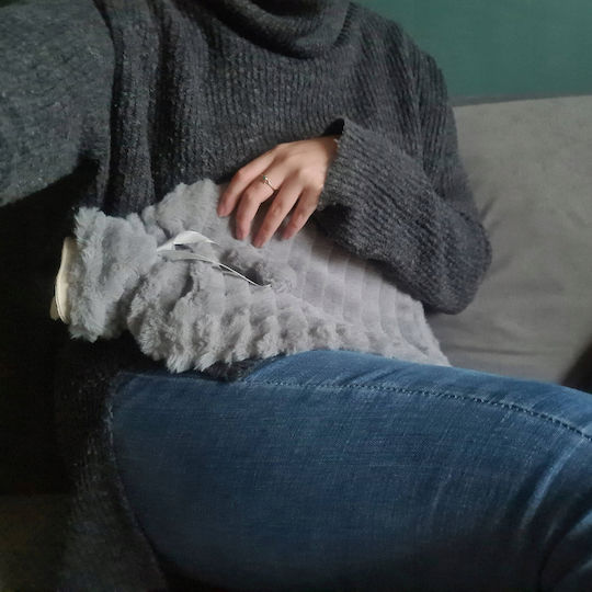 Termofor în culoarea Gri pentru sticle de apă caldă și pachete de gheață Utilizare generală 32x20cm 2000ml