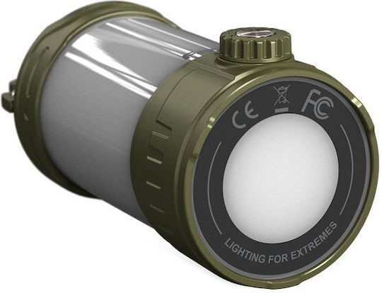 Dulotec CL26R Pro Laterne Led Wiederaufladbar für Camping Wasserdicht mit Taschenlampe & Powerbank 500lm Grüne