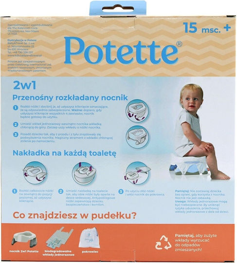 Potette Plus Portable Potty Gray