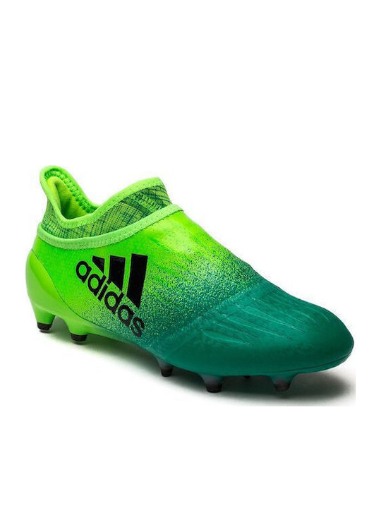 Jr X 16 Kids Molded Soccer Shoes Green