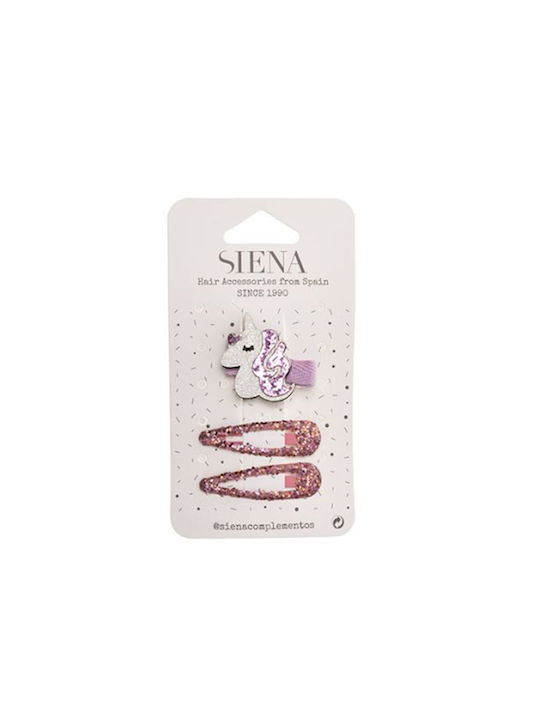 Siena Set de Agrafe pentru Copii cu Clip Unicorn - Licornă (Diverse modele) 1 buc