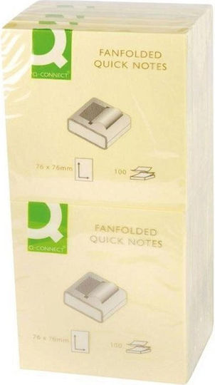 Q-connect 76 X 76mm 100 Sheets Yellow