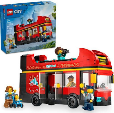 Lego -Stadt Red Double-decker Sightseeing Bus für 7+ Jahre