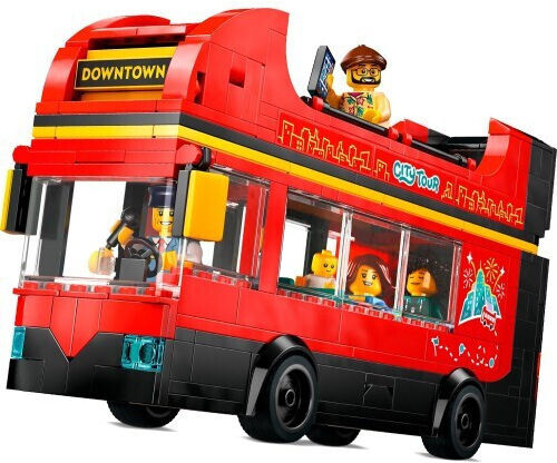 LEGO City Red Double-decker Sightseeing Bus for Ages 7+ 384 Pieces