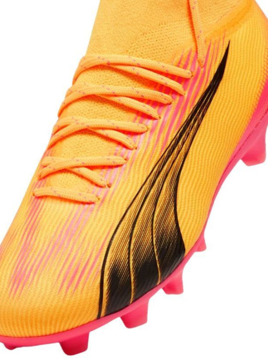 Ultra Pro Fg Ag Jr Kids Molded Soccer Shoes with Sock Orange