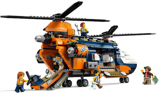 LEGO City Jungle Explorer Helicopter at Base Camp for 8+ Years 881 Pieces