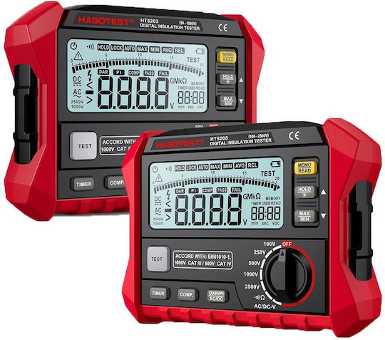 Habotest HT5205 Tester Digital de Izolație 2500V