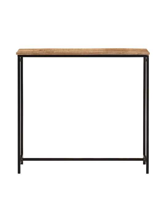 Solid Wood Console Table Solid wood Mango wood/iron L80xW30xH74cm