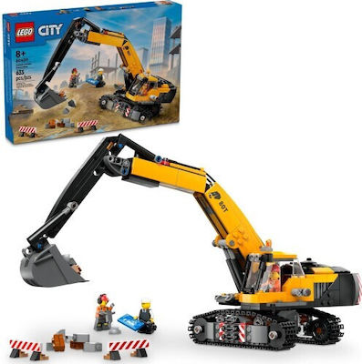 Lego City Yellow Construction Excavator for 8+ Years