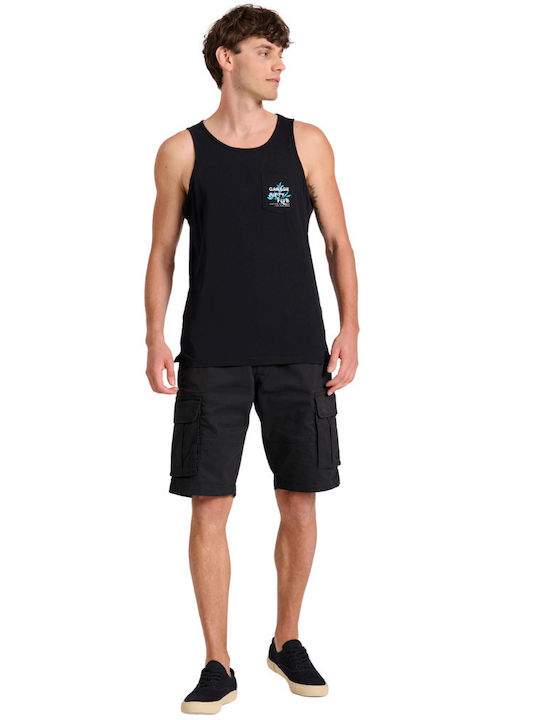 Garage Fifty5 Men's Sleeveless Blouse Black