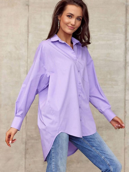 Roco Fashion Women's Long Sleeve Shirt Purple