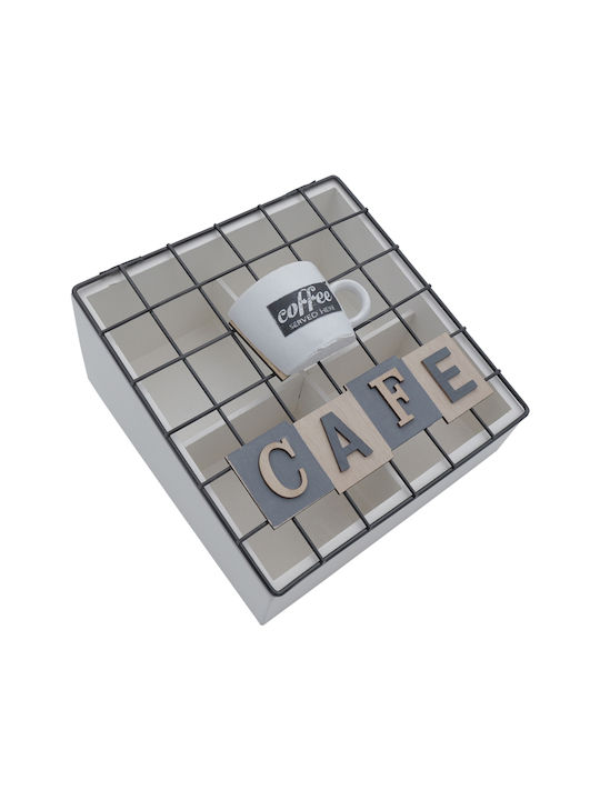 Uncle George Uncle George Sugar Coffee Tea Storage Box with Lid Wooden Brown 17.5x7.5x17cm 1 Piece