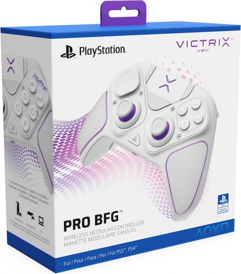 PDP Victrix Pro BFG Ασύρματο Gamepad για PS4 / PS5 Λευκό