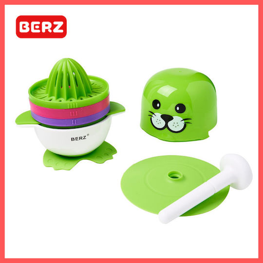 Berz Set 7 in 1 Food Preparation Cartoon Grinder Green Bz8661g