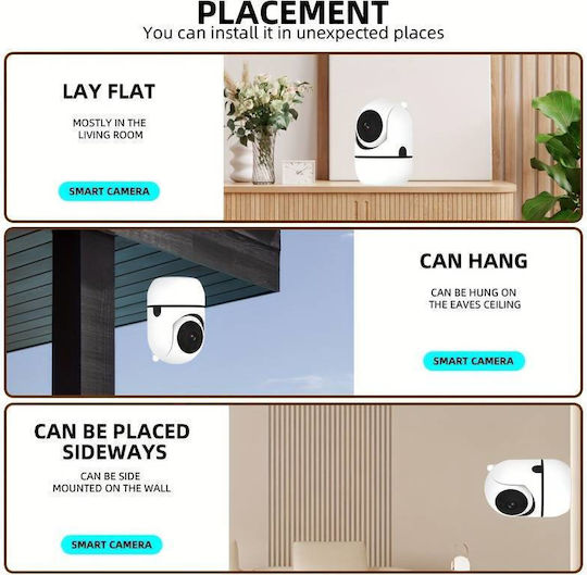 XY-3820ins IP Surveillance Camera Wi-Fi Full HD 1080p with Two-Way Communication and Lens 2.4mm