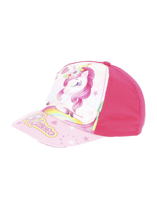 Disney Παιδικό Καπέλο Jockey Unicorn Φούξια