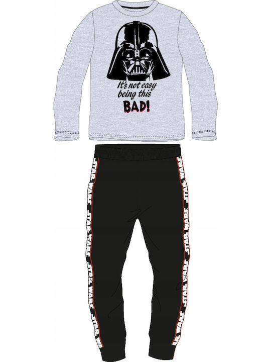Disney Pijama pentru copii De iarnă Din bumbac Grey Stars Wars