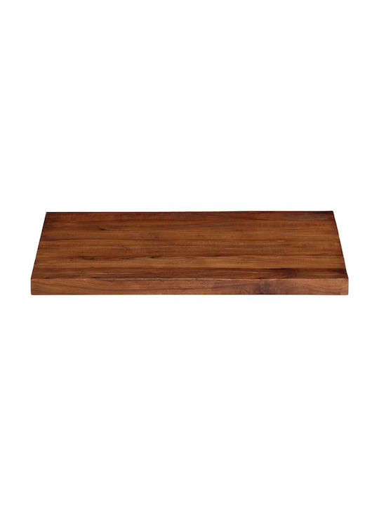 vidaXL Rectangular Table Surface made of Solid Wood Brown 80x70x2.5cm 371204 1pcs