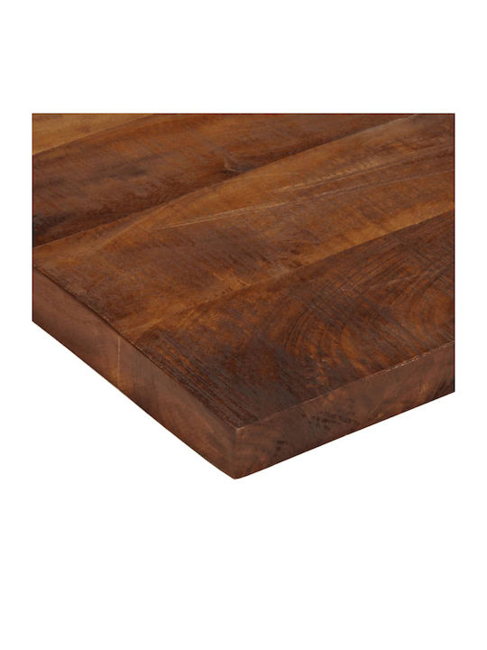 vidaXL Rectangular Table Surface made of Solid Wood Brown 80x70x2.5cm 371204 1pcs