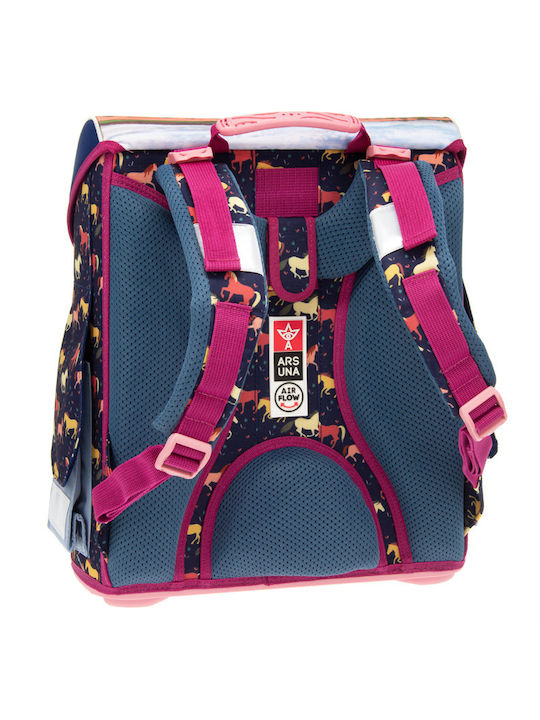 Arsuna Schulranzen Rucksack Junior High-High School Mehrfarbig