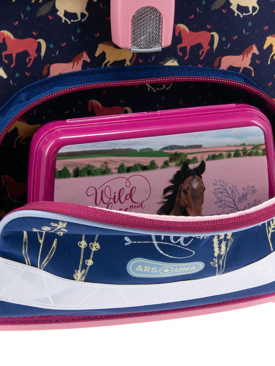 Arsuna Schulranzen Rucksack Junior High-High School Mehrfarbig