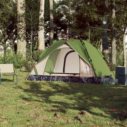 vidaXL Campingzelt Grün 3 Jahreszeiten für 2 Personen 360x135x105cm