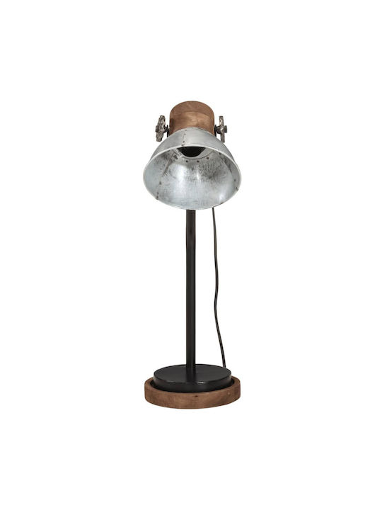 vidaXL Office Lamp for Socket E27 in Silver Color