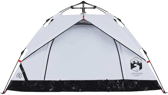 vidaXL Σκηνή Camping Igloo Λευκή για 2 Άτομα 360x135x105εκ.