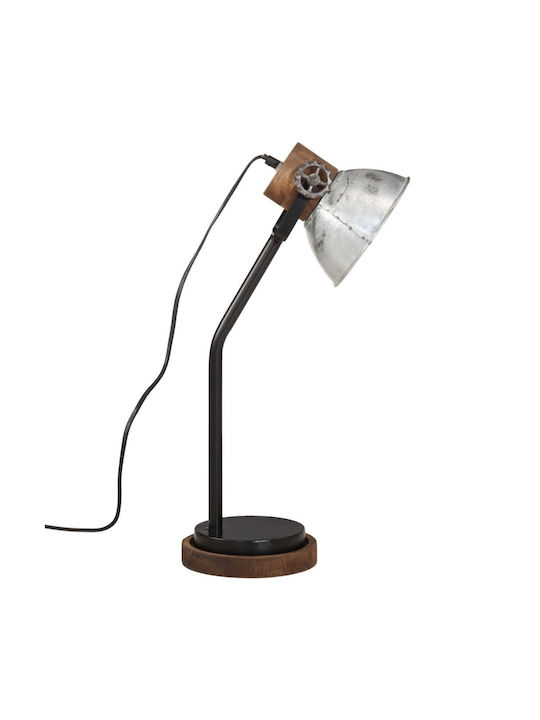 vidaXL Office Lamp for Socket E27 in Silver Color