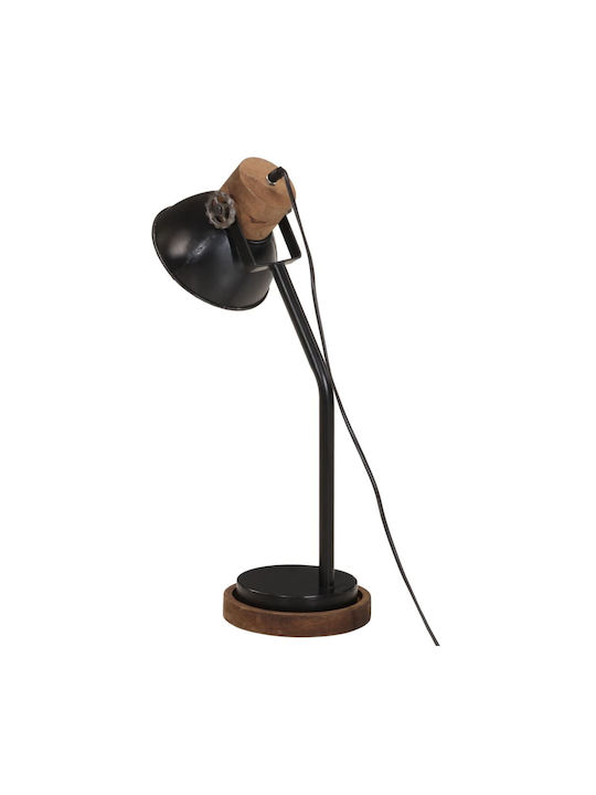 vidaXL Office Lamp for Socket E27 in Black Color