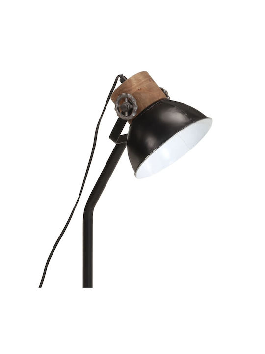 vidaXL Office Lamp for Socket E27 in Black Color