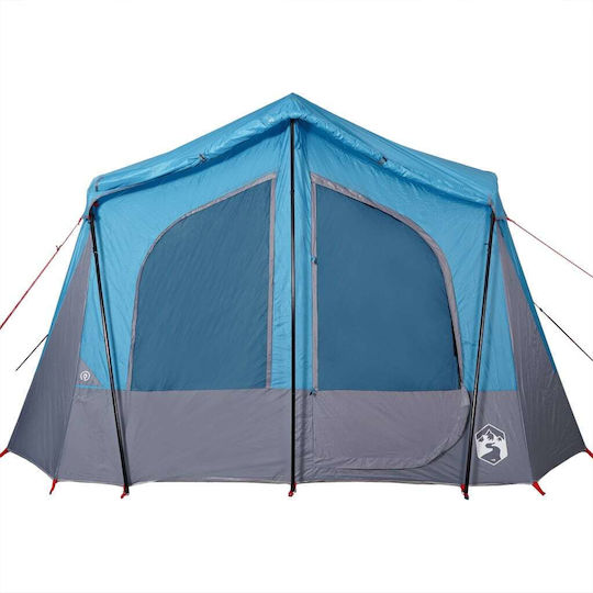 vidaXL Camping Tent Tunnel Blue for 5 People