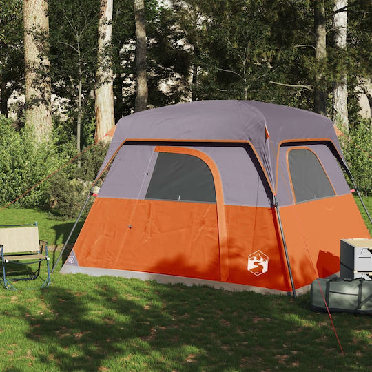 vidaXL Cort de Camping Portocaliu pentru 4 Persoane