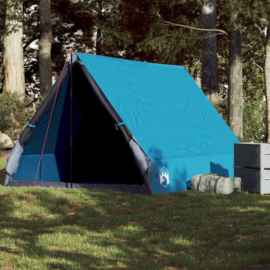 vidaXL Camping Tent Blue for 2 People 210x150x120cm