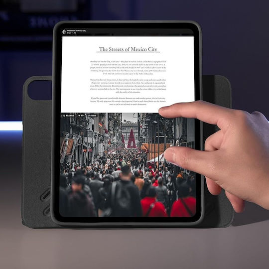 Fall Ipad Air 13 2024 ESR Shift Magnetischer Schwarze Tablet Hülle