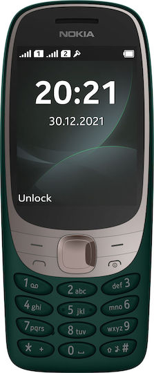 Nokia 6310 (2024) Dual SIM Κινητό με Κουμπιά Πράσινο