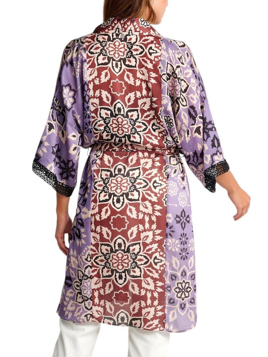 Attrattivo Damen Kimono Mauve