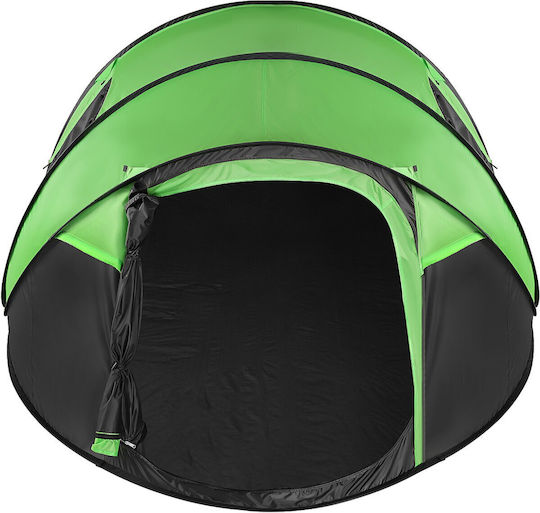 Camp Summer Camping Tent Pop Up Green for 4 People 280x210x115cm