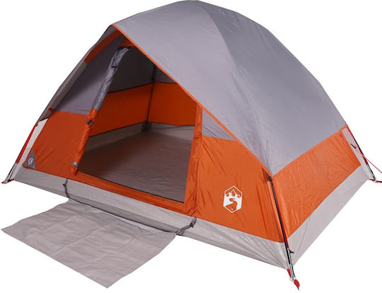 vidaXL Camping Tent Igloo Orange for 2 People 360x135x105cm