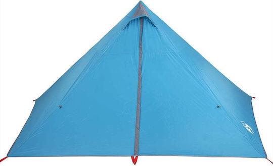 vidaXL Cort Tip Teepee Culoare Albastru pentru 7 Persoane
