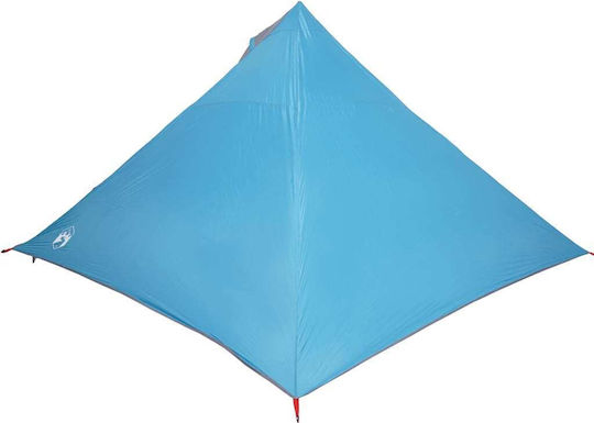 vidaXL Cort Tip Teepee Culoare Albastru pentru 7 Persoane