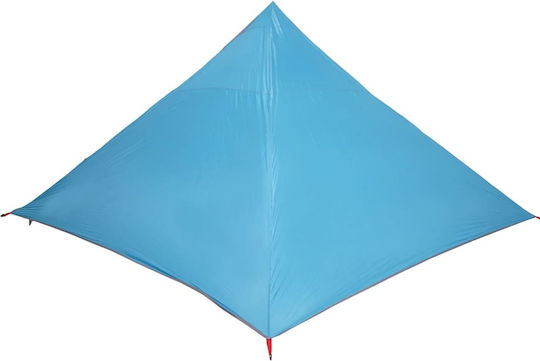 vidaXL Cort Tip Teepee Culoare Albastru pentru 7 Persoane