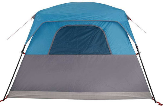 vidaXL Camping Tent Cabin Blue 3 Seasons for 6 People 310x275x200cm